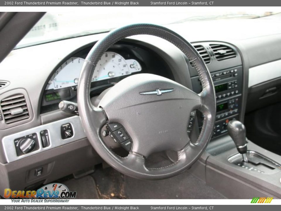 2002 Ford Thunderbird Premium Roadster Thunderbird Blue / Midnight Black Photo #11