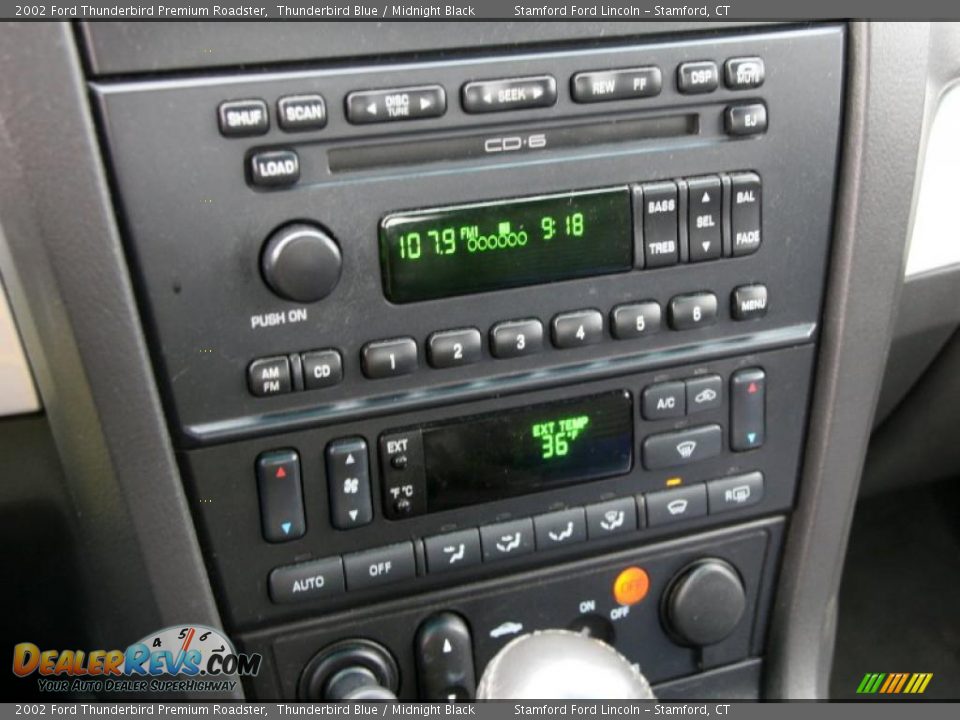 2002 Ford Thunderbird Premium Roadster Thunderbird Blue / Midnight Black Photo #14