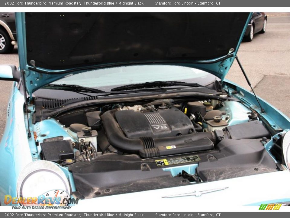 2002 Ford Thunderbird Premium Roadster Thunderbird Blue / Midnight Black Photo #16