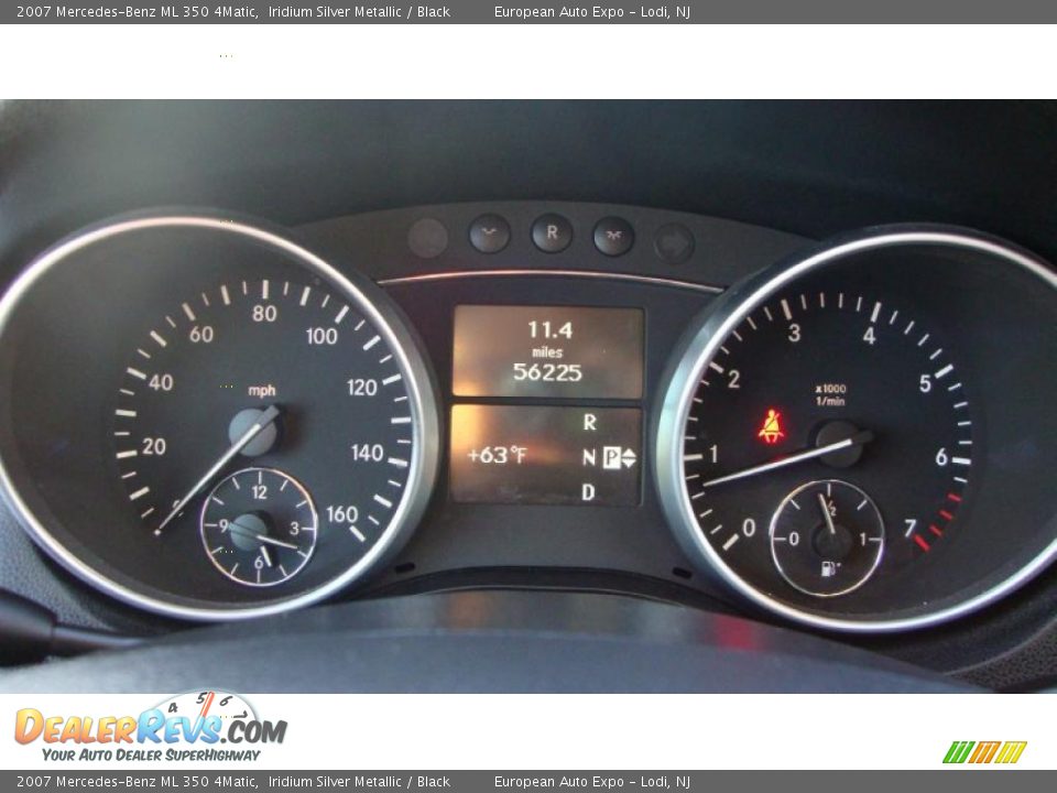 2007 Mercedes-Benz ML 350 4Matic Iridium Silver Metallic / Black Photo #7