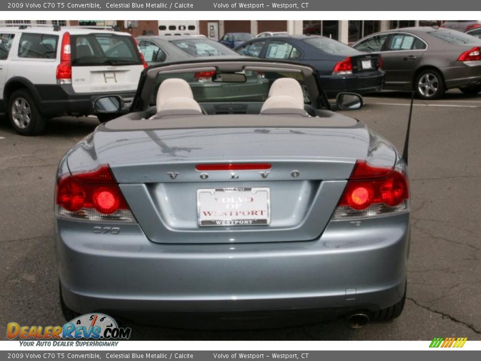2009 Volvo C70 T5 Convertible Celestial Blue Metallic / Calcite Photo #7