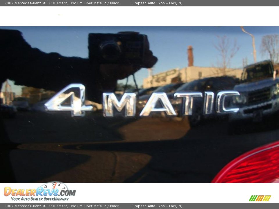 2007 Mercedes-Benz ML 350 4Matic Iridium Silver Metallic / Black Photo #12