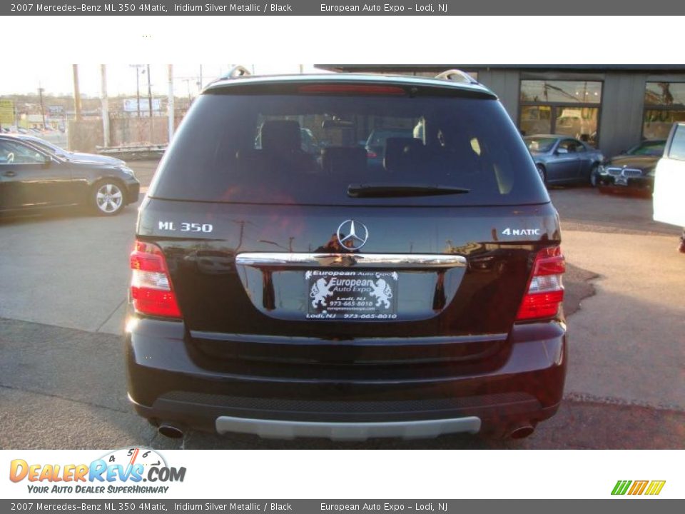 2007 Mercedes-Benz ML 350 4Matic Iridium Silver Metallic / Black Photo #13