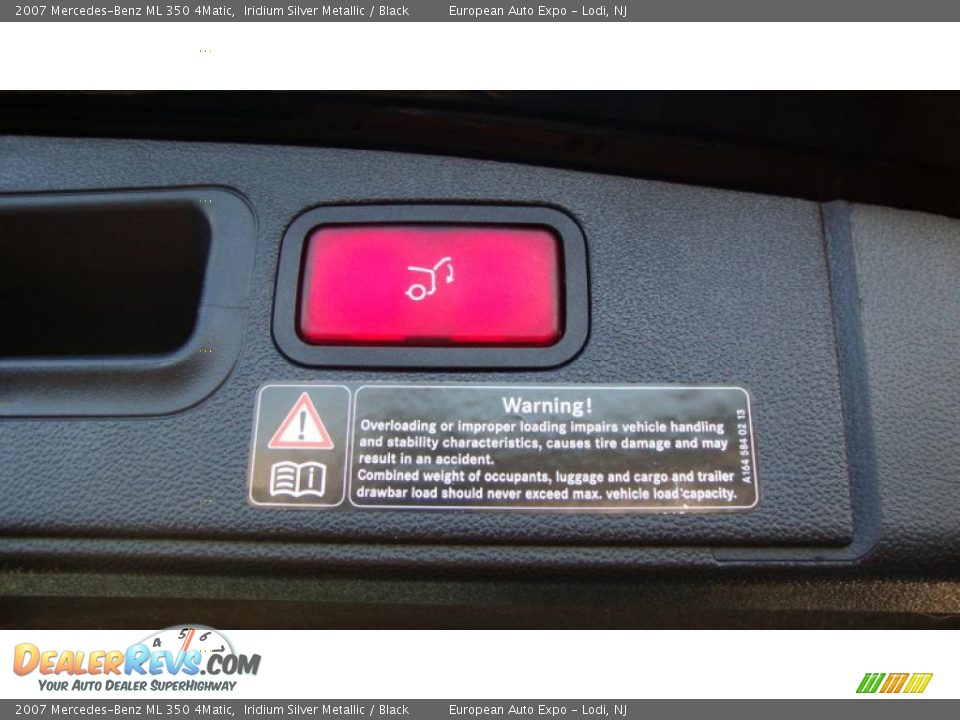 2007 Mercedes-Benz ML 350 4Matic Iridium Silver Metallic / Black Photo #14