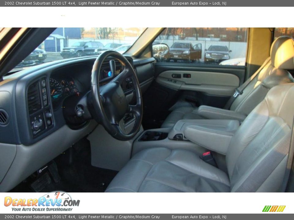 2002 Chevrolet Suburban 1500 LT 4x4 Light Pewter Metallic / Graphite/Medium Gray Photo #6