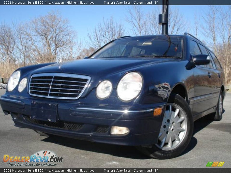 2002 Mercedes-Benz E 320 4Matic Wagon Midnight Blue / Java Photo #1