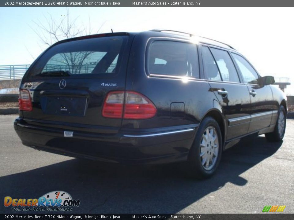 2002 Mercedes-Benz E 320 4Matic Wagon Midnight Blue / Java Photo #6