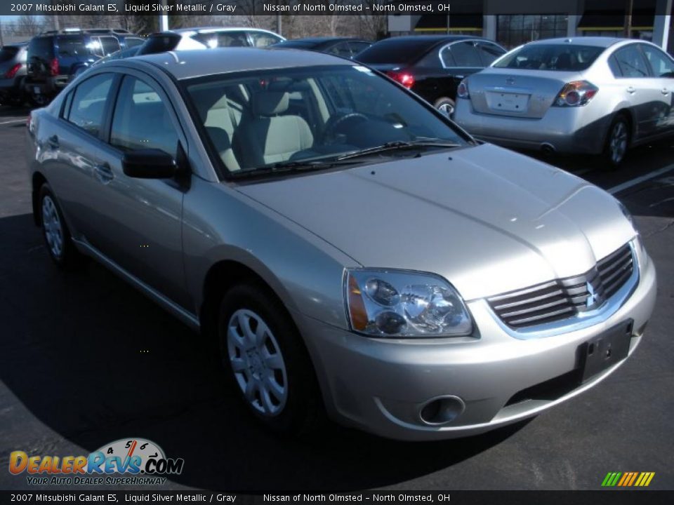 2007 Mitsubishi Galant ES Liquid Silver Metallic / Gray Photo #3