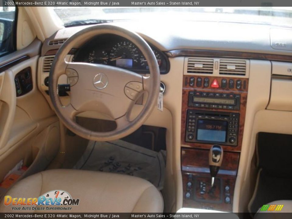 2002 Mercedes-Benz E 320 4Matic Wagon Midnight Blue / Java Photo #13