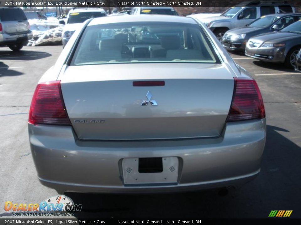 2007 Mitsubishi Galant ES Liquid Silver Metallic / Gray Photo #6