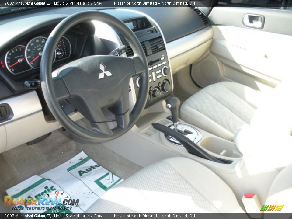 2007 Mitsubishi Galant ES Liquid Silver Metallic / Gray Photo #11