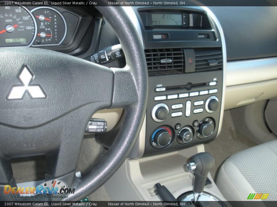 2007 Mitsubishi Galant ES Liquid Silver Metallic / Gray Photo #13