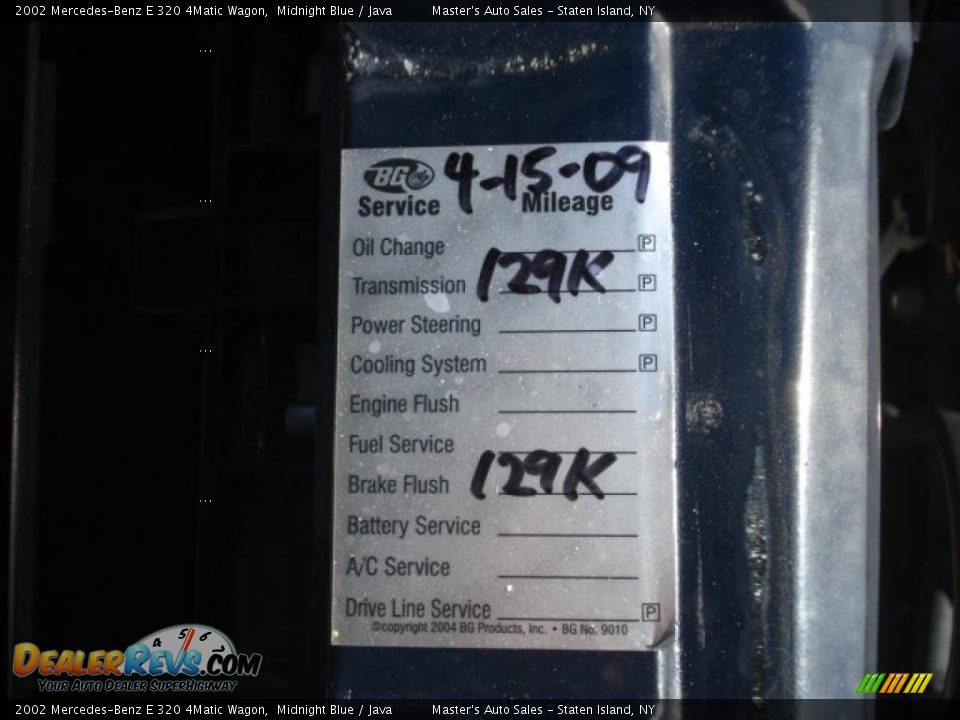 2002 Mercedes-Benz E 320 4Matic Wagon Midnight Blue / Java Photo #27