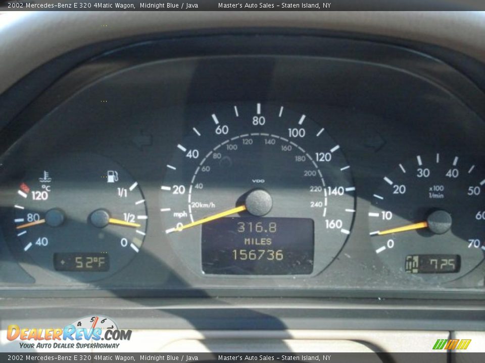 2002 Mercedes-Benz E 320 4Matic Wagon Midnight Blue / Java Photo #30