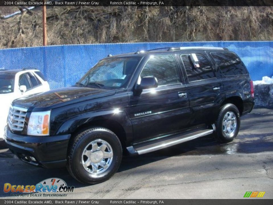2004 Cadillac Escalade AWD Black Raven / Pewter Gray Photo #1
