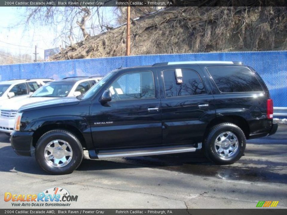 2004 Cadillac Escalade AWD Black Raven / Pewter Gray Photo #2