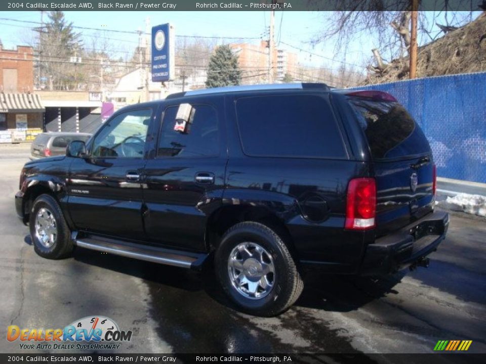 2004 Cadillac Escalade AWD Black Raven / Pewter Gray Photo #3