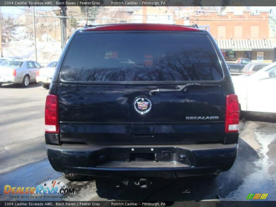 2004 Cadillac Escalade AWD Black Raven / Pewter Gray Photo #4