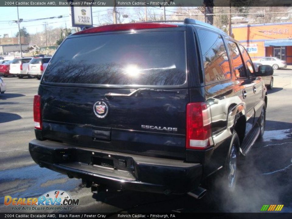 2004 Cadillac Escalade AWD Black Raven / Pewter Gray Photo #5