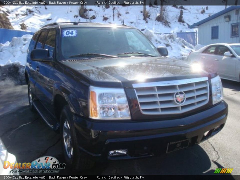 2004 Cadillac Escalade AWD Black Raven / Pewter Gray Photo #6