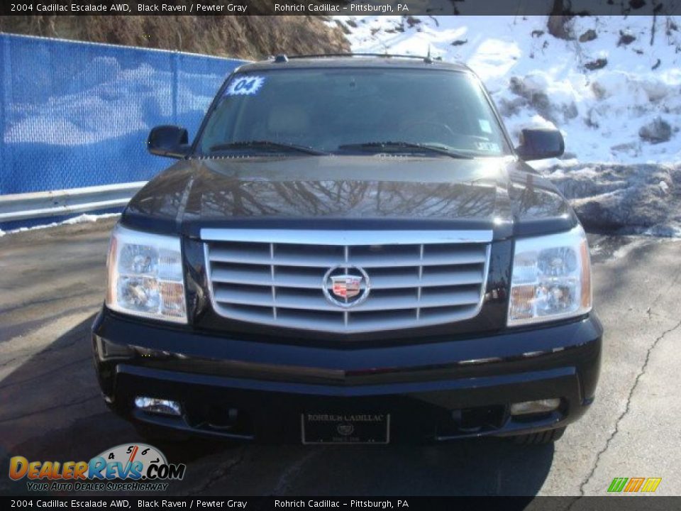 2004 Cadillac Escalade AWD Black Raven / Pewter Gray Photo #7