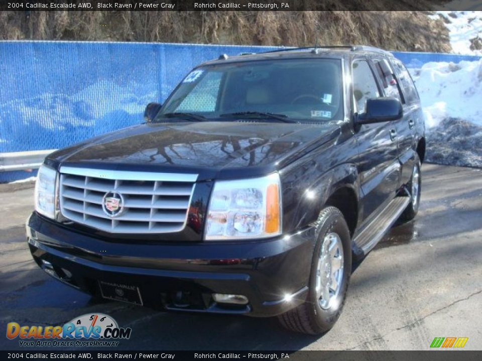 2004 Cadillac Escalade AWD Black Raven / Pewter Gray Photo #8
