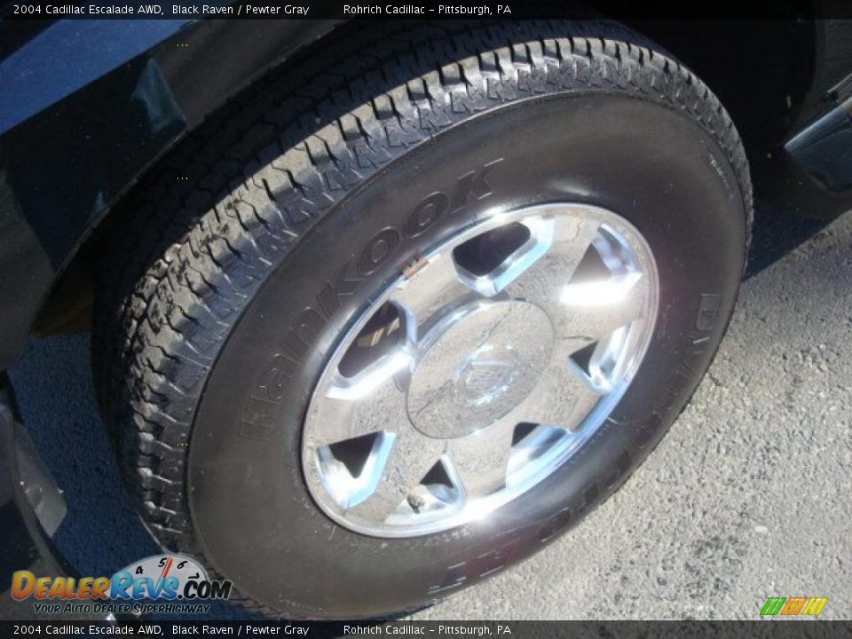 2004 Cadillac Escalade AWD Black Raven / Pewter Gray Photo #9