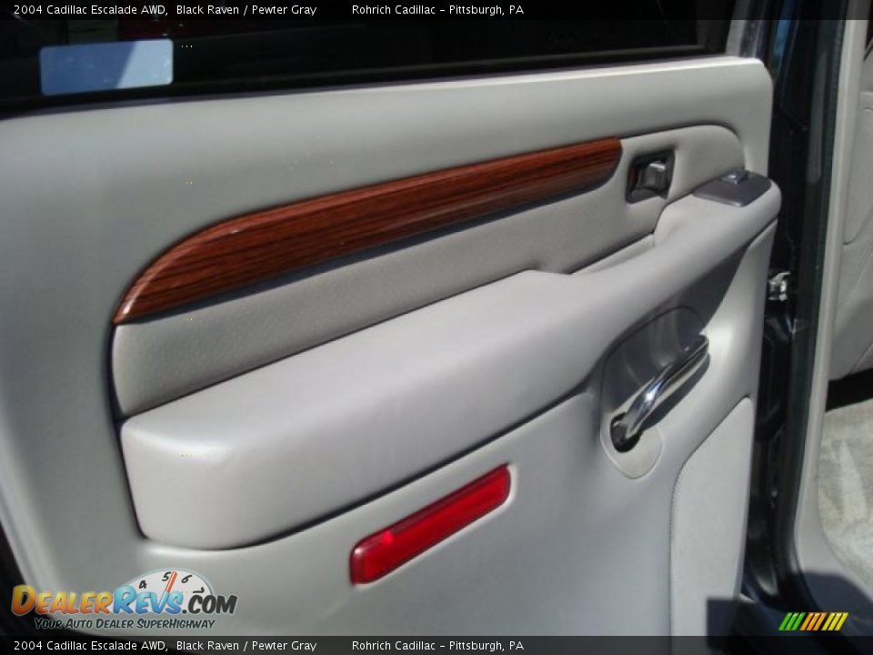 2004 Cadillac Escalade AWD Black Raven / Pewter Gray Photo #14