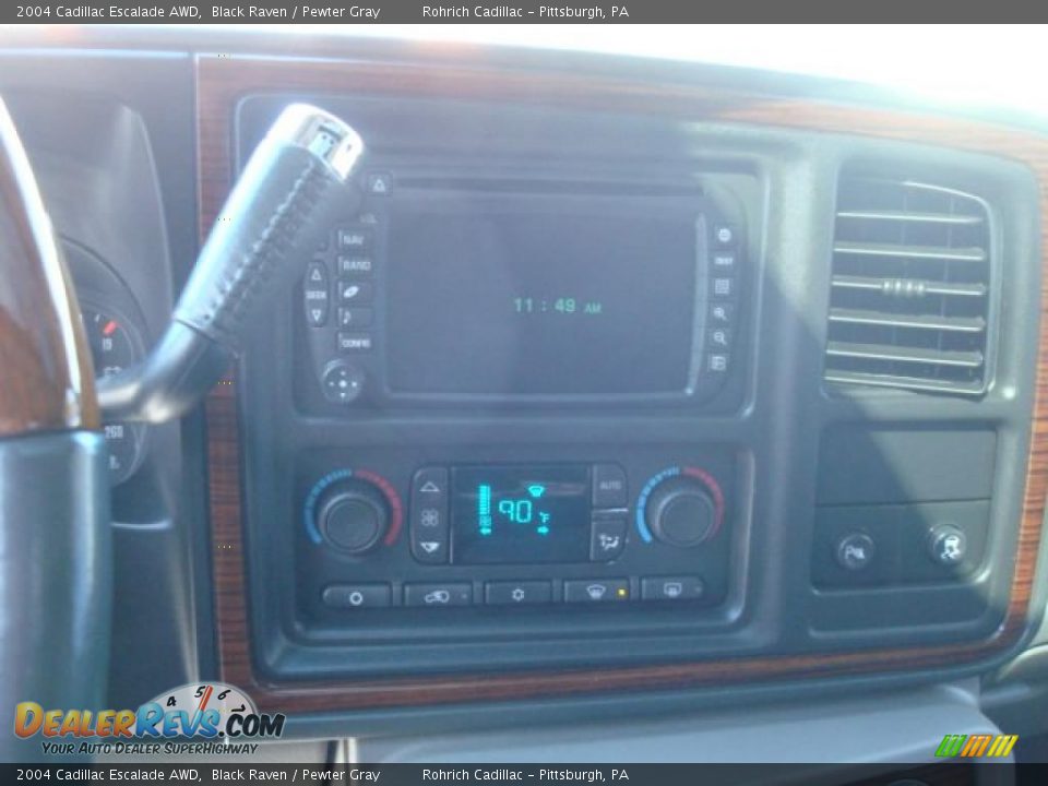 2004 Cadillac Escalade AWD Black Raven / Pewter Gray Photo #18