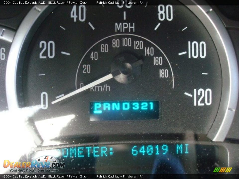 2004 Cadillac Escalade AWD Black Raven / Pewter Gray Photo #20