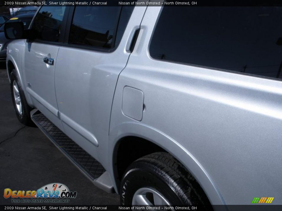 2009 Nissan Armada SE Silver Lightning Metallic / Charcoal Photo #7