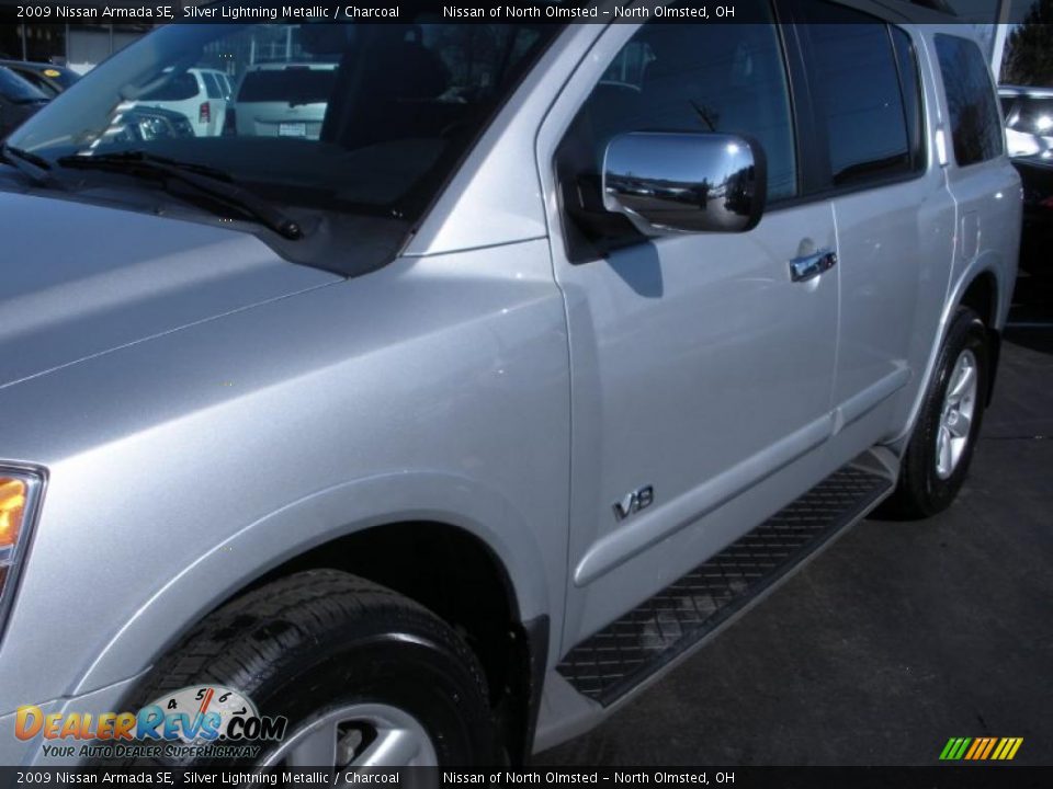 2009 Nissan Armada SE Silver Lightning Metallic / Charcoal Photo #8