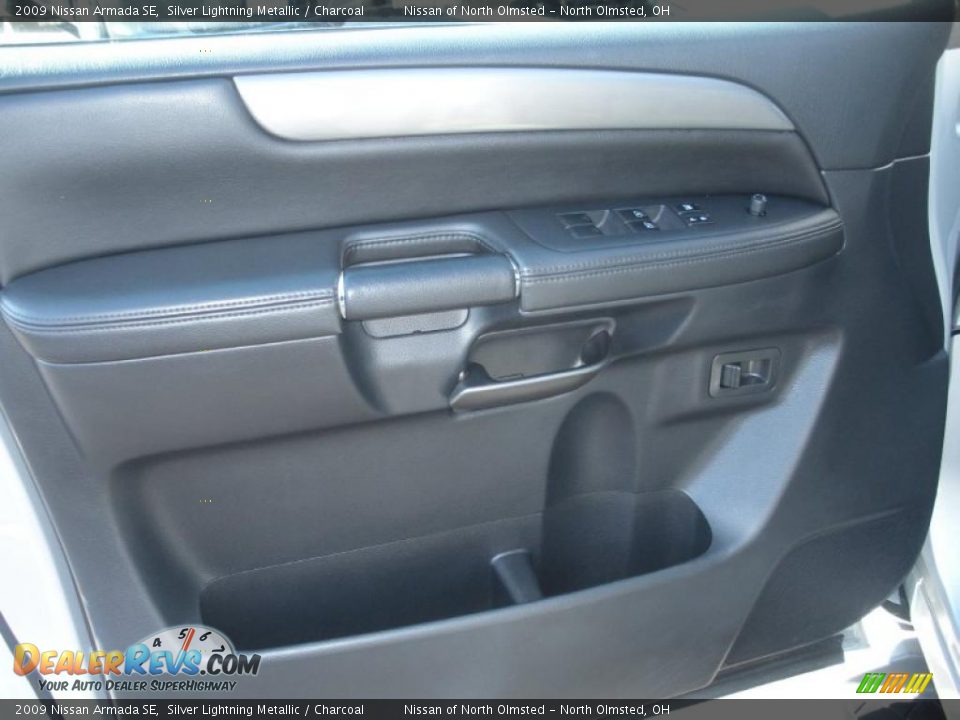 2009 Nissan Armada SE Silver Lightning Metallic / Charcoal Photo #10