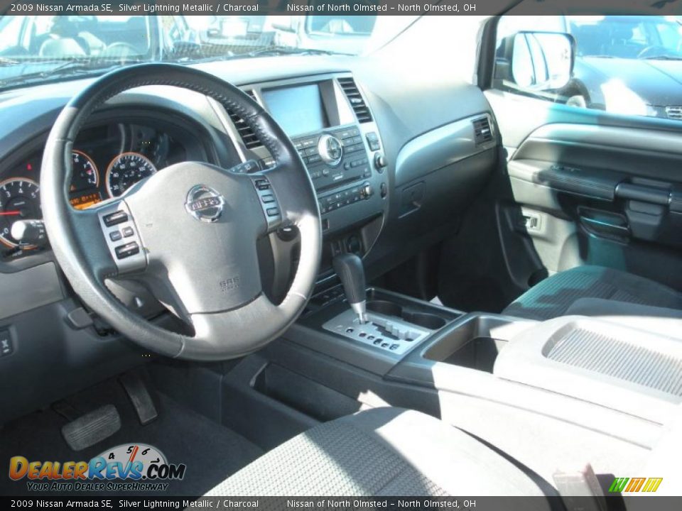 2009 Nissan Armada SE Silver Lightning Metallic / Charcoal Photo #11