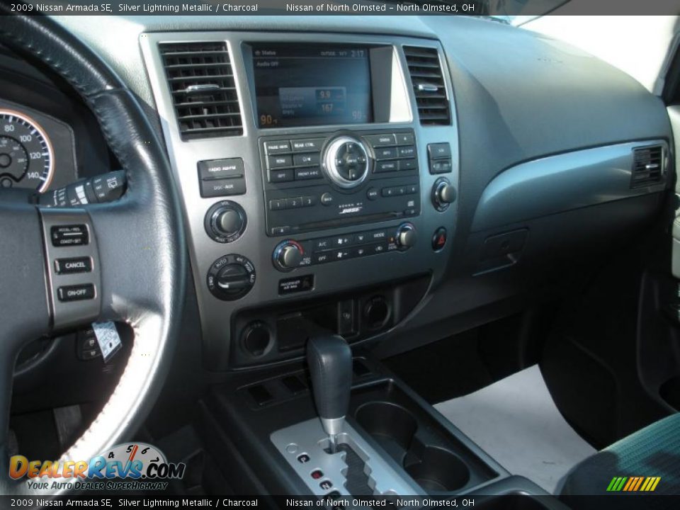 2009 Nissan Armada SE Silver Lightning Metallic / Charcoal Photo #13