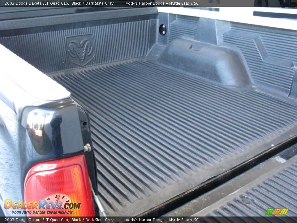 2003 Dodge Dakota SLT Quad Cab Black / Dark Slate Gray Photo #11