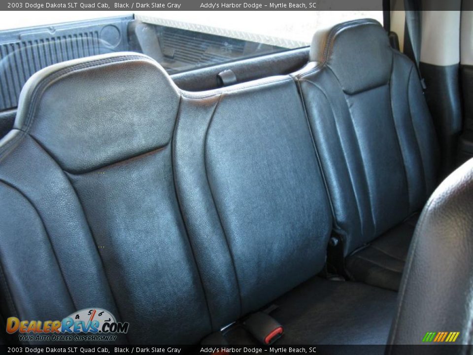 2003 Dodge Dakota SLT Quad Cab Black / Dark Slate Gray Photo #21