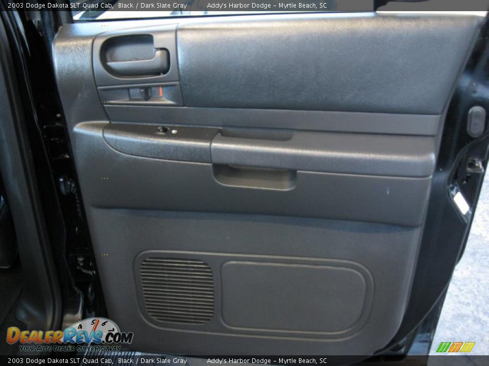 2003 Dodge Dakota SLT Quad Cab Black / Dark Slate Gray Photo #22
