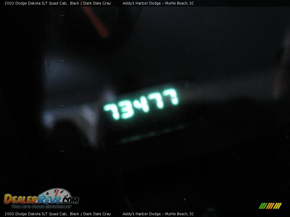 2003 Dodge Dakota SLT Quad Cab Black / Dark Slate Gray Photo #27