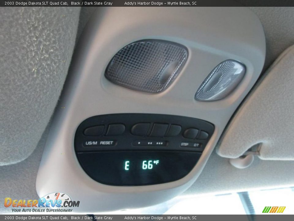 2003 Dodge Dakota SLT Quad Cab Black / Dark Slate Gray Photo #30
