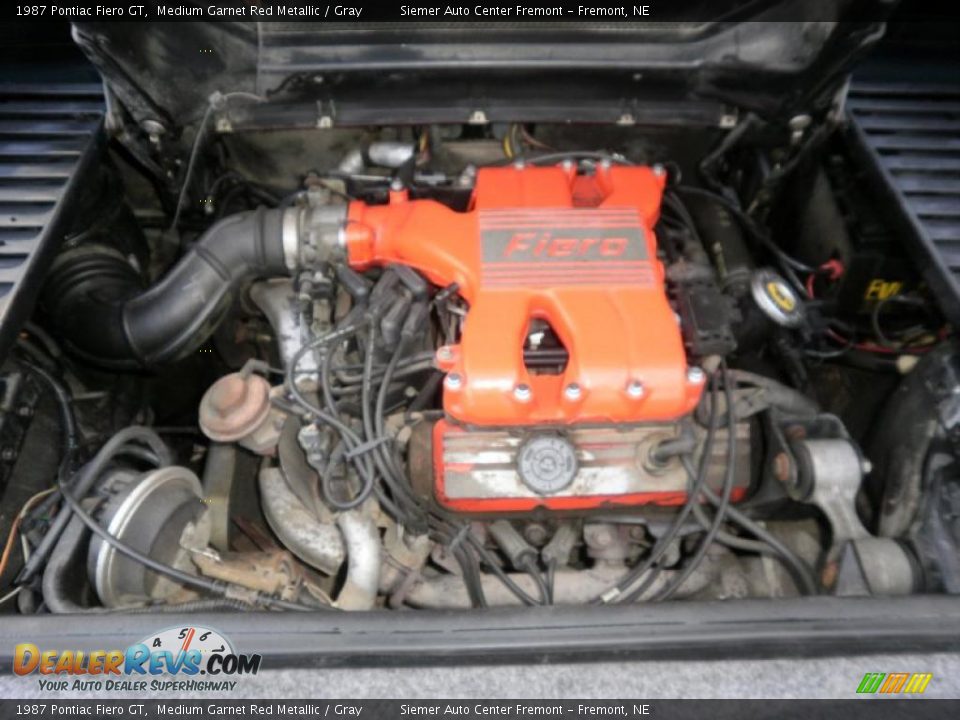 1987 Pontiac Fiero GT Medium Garnet Red Metallic / Gray Photo #18