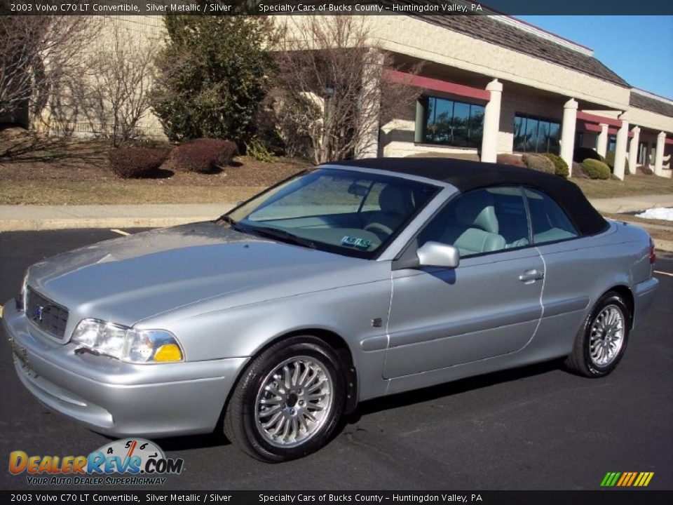 2003 Volvo C70 LT Convertible Silver Metallic / Silver Photo #1