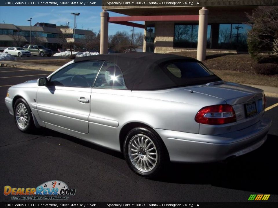 2003 Volvo C70 LT Convertible Silver Metallic / Silver Photo #4