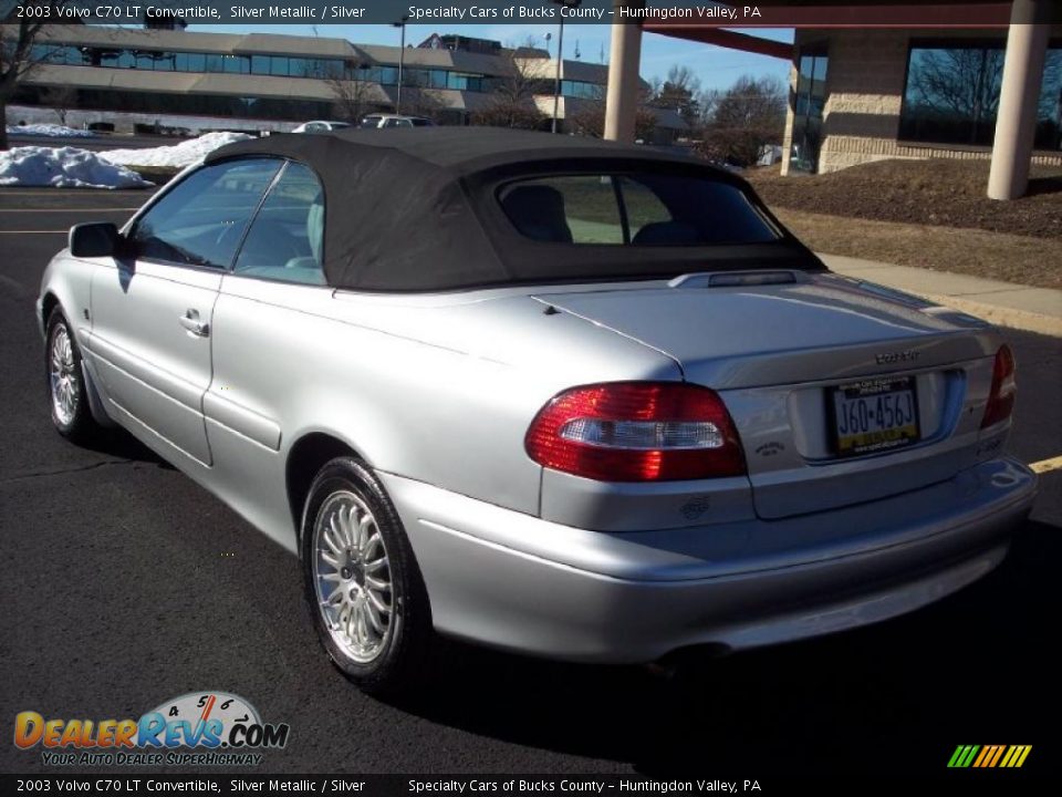 2003 Volvo C70 LT Convertible Silver Metallic / Silver Photo #5
