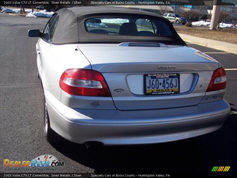 2003 Volvo C70 LT Convertible Silver Metallic / Silver Photo #6