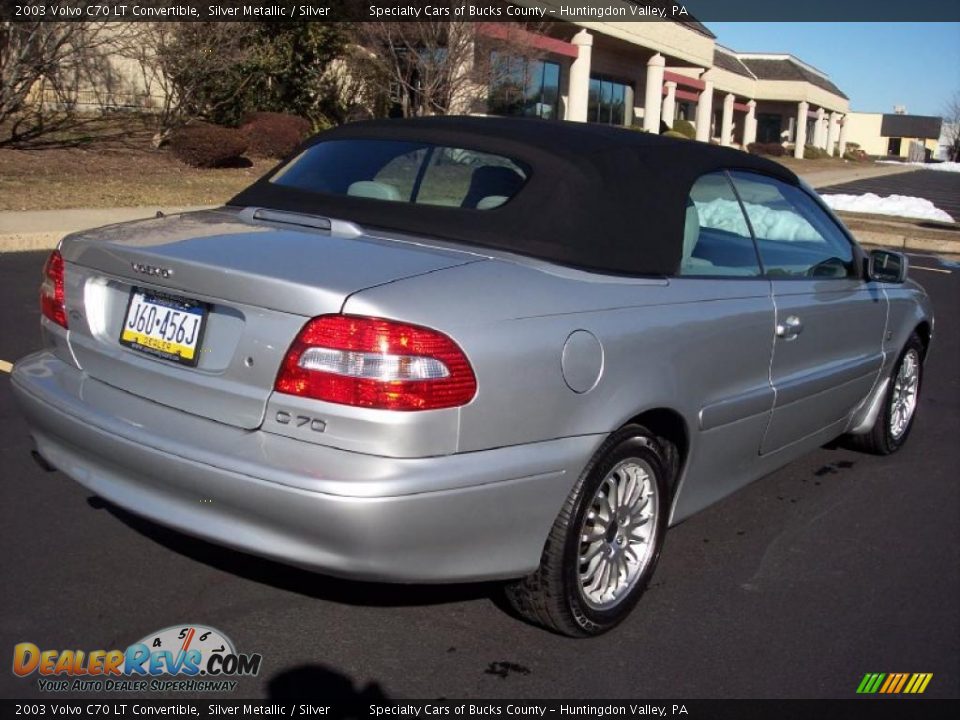 2003 Volvo C70 LT Convertible Silver Metallic / Silver Photo #7