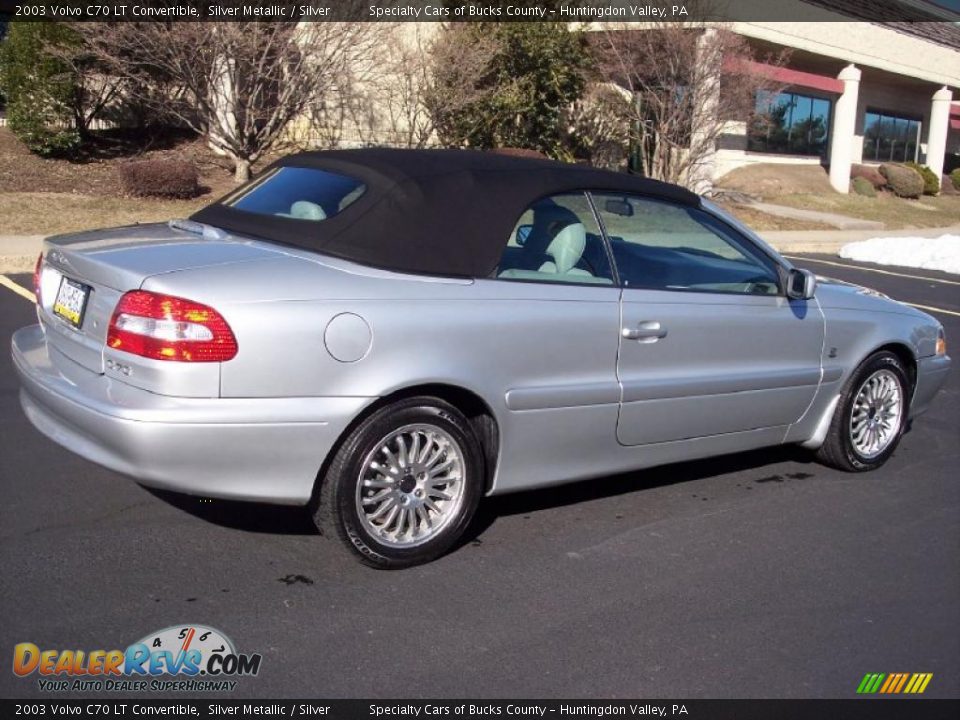 2003 Volvo C70 LT Convertible Silver Metallic / Silver Photo #8