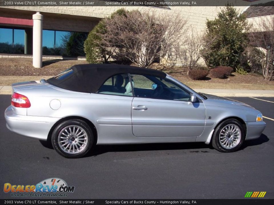 2003 Volvo C70 LT Convertible Silver Metallic / Silver Photo #9