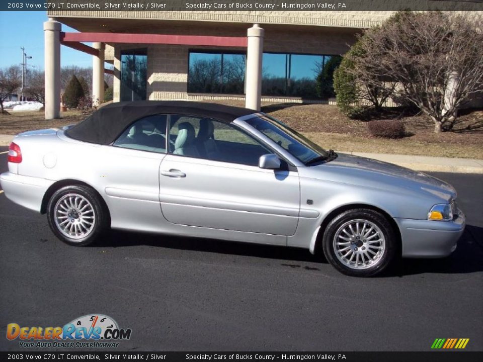 2003 Volvo C70 LT Convertible Silver Metallic / Silver Photo #10
