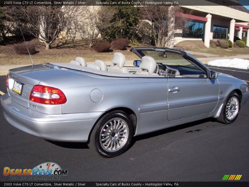 2003 Volvo C70 LT Convertible Silver Metallic / Silver Photo #15